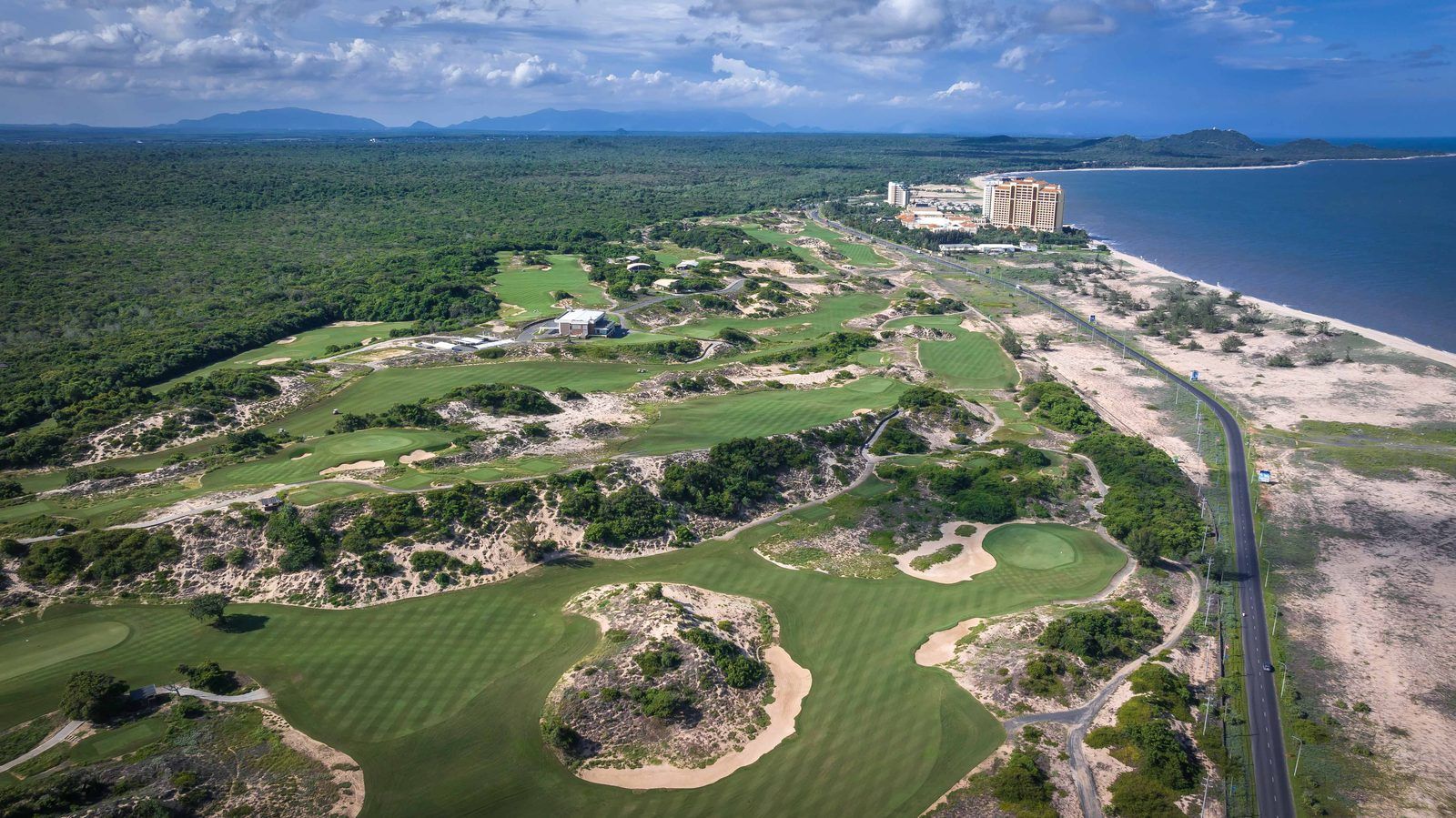 The Bluffs Ho Tram from the air