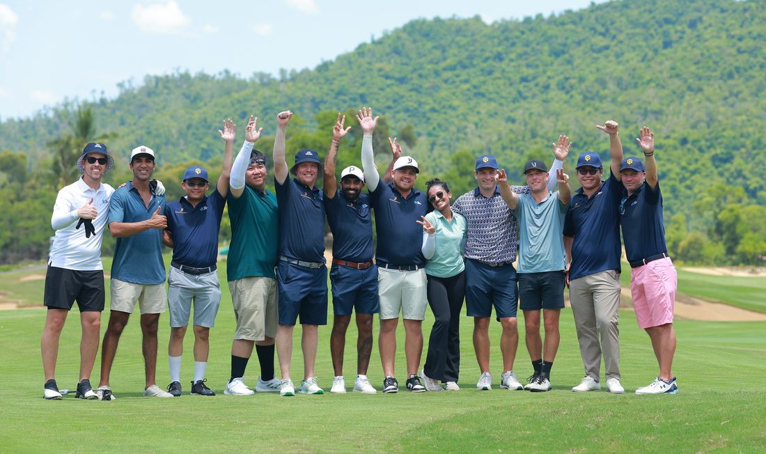 Players and coaches at The Camp